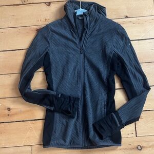 Icebreaker Heather Gray Merino Wool Hoodie